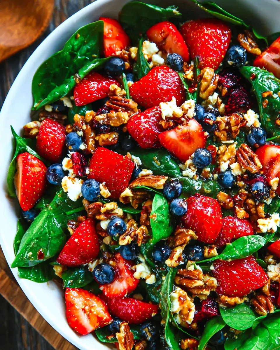 Chef's 5-Star Strawberry Spinach Salad: Healthy & Flavorful Twist